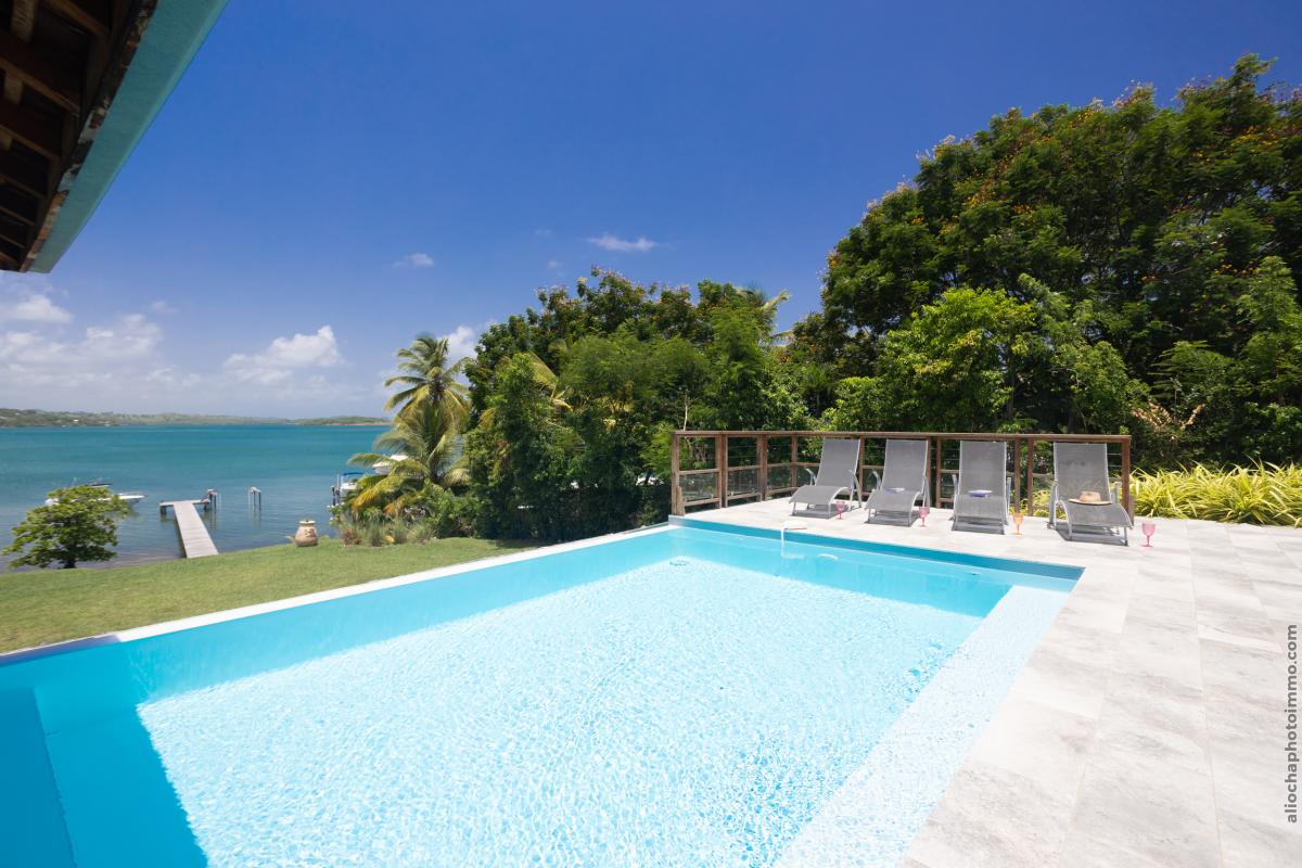 Location villa Martinique - Vue piscine